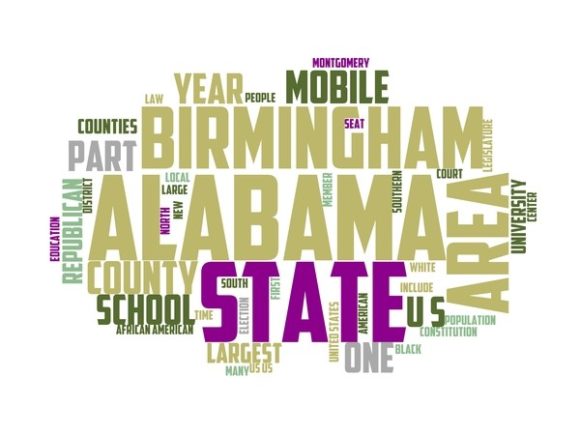 Alabama Typography Tshirt: A Hand-Drawn Word Cloud That Sparks Creativity Across Mediums