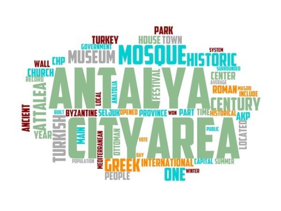 Antalya Typography Skinny Tumbler