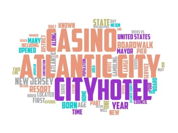 Atlantic City Typography Sticker