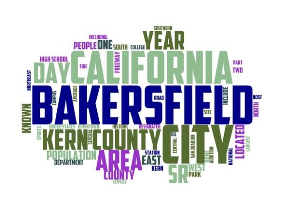 Bakersfield Typography Skinny Tumbler