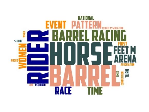 Barrel Racing Typography Tumbler