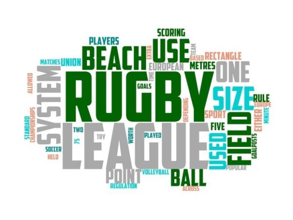 Beach Rugby Typography Wallpaper