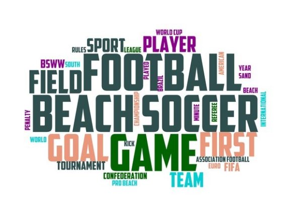 Beach Soccer Typography Tshirt