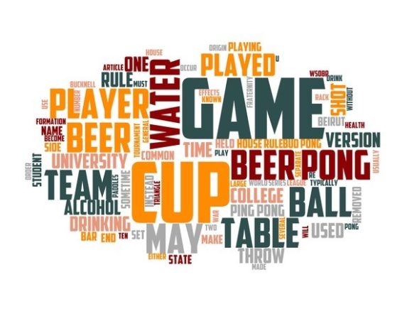 Beer Pong Typography Crafting