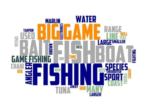 Big Game Fishing Typography Wallpaper: Inspire Your Creative Projects with Bold, Hand-Drawn Energy