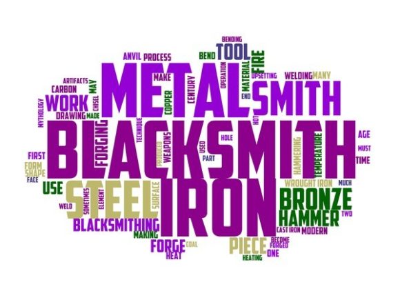 Blacksmithing Typography Tie Dye
