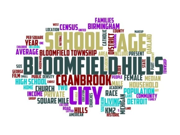 Bloomfield Hills Typography Tumbler