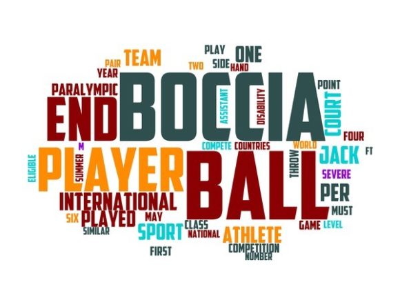 Boccia Typography Sticker