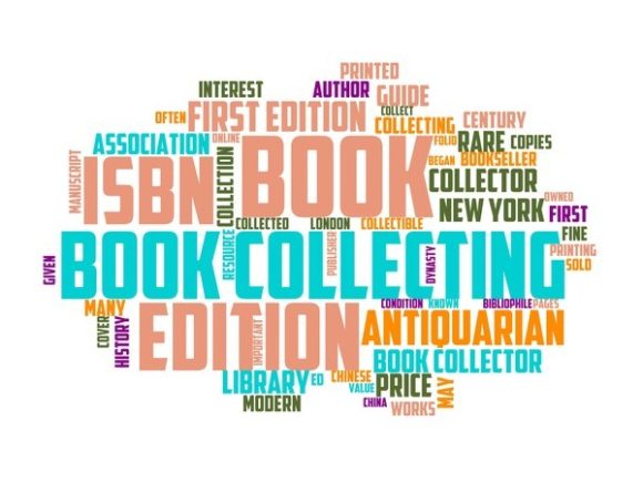 Book Collecting Typography Background