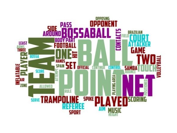 Bossaball Typography Wallpaper: Vibrant Word Art for Real-World Creativity