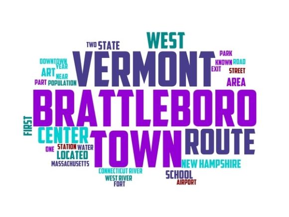 Brattleboro Typography Sticker