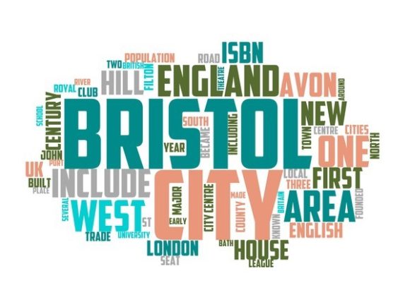 Bristol Typography Tie Dye: Hand-Drawn Word Clouds for Creative Expression & Brand Inspiration