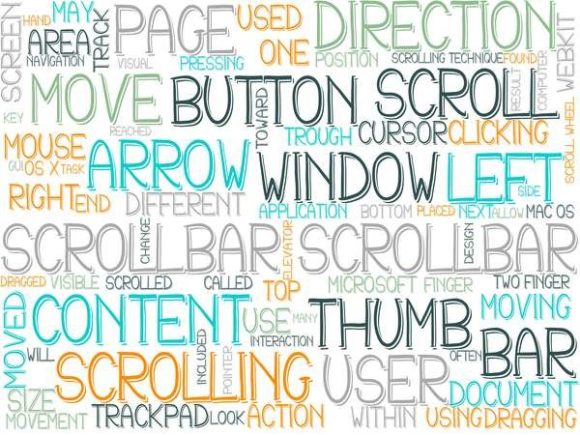 Scrollbar Wordcloud Skinny Tumbler