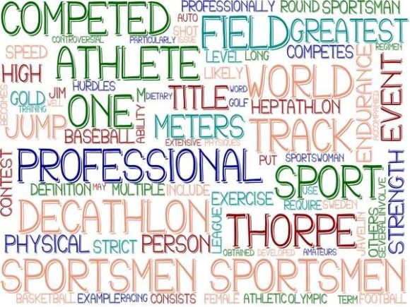 Sportsmen Wordcloud Sublimation Tumbler