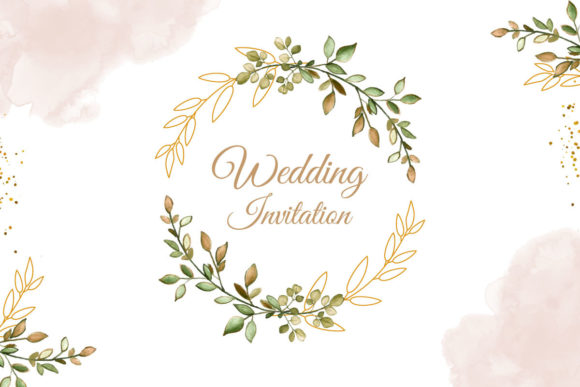 Wedding Invitation Background Watercolor